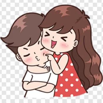 Couple Sticker Png Transparent Background Free Download - Png App