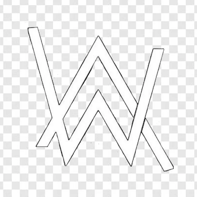 White Alan Walker Logo Full Hd Transparent Background Free Download ...