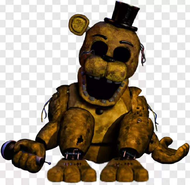 Golden Freddy Clipart Transparent Background Free Download - PNG App