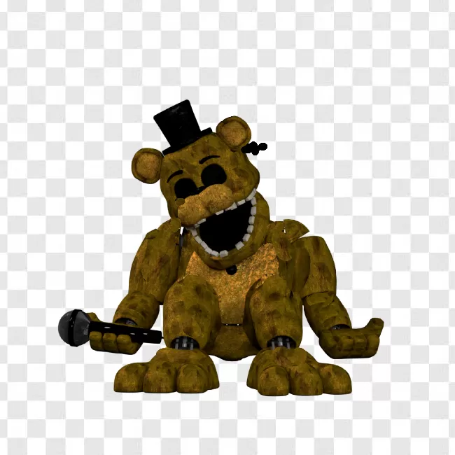 Golden Freddy Transparent Background Transparent Background Free ...